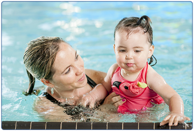 Adult and toddler swimming development