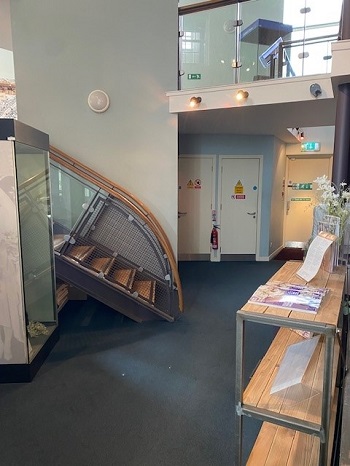 Ground floor stairs, Low Parks Museum