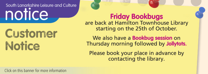 Bookbug changes at Hamilton Town House library