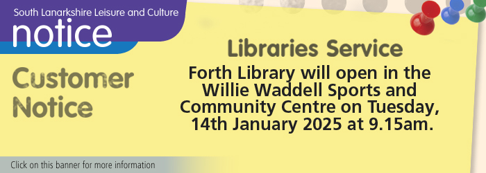 Forth Library opening in Willie Waddell Sports and Community Centre Slider image