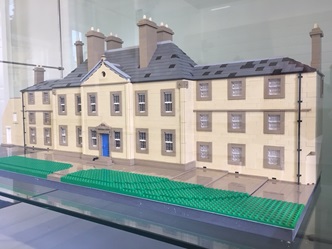 Lego model of Low Parks Museum