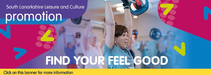 Find Your Feel Good!
Activage membership for South Lanarkshire residents aged 60+