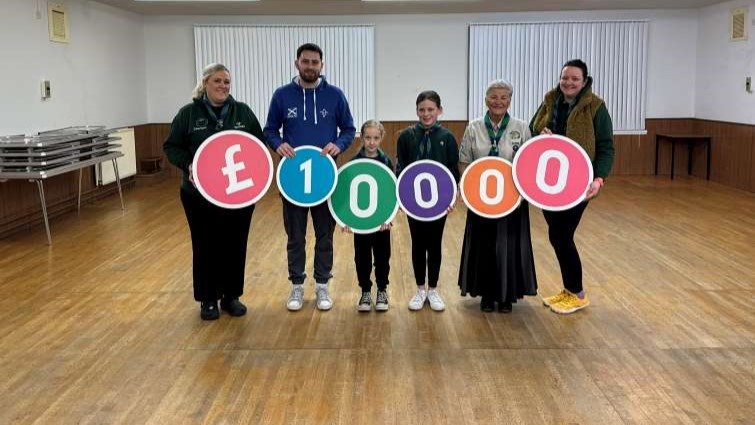 This image shows members of Low Waters Community Group following an award of £10,000 from the Can Do Community Challenge Fund