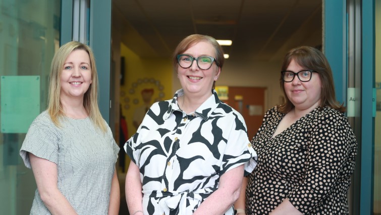 Canberra Primary School senior management team - l-r ulie McNulty (Nursery Team Leader), Angela Heasman (Head Teacher), Lynsay Gourlay (Principal Teacher)