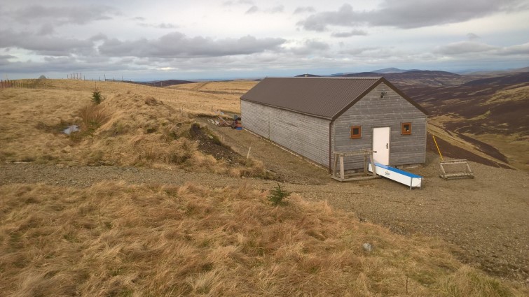 This image shows the ski hut which is moving from its previous location in the Lowther Hills to the centre of Leadhills and being transformed into a Men's Shed