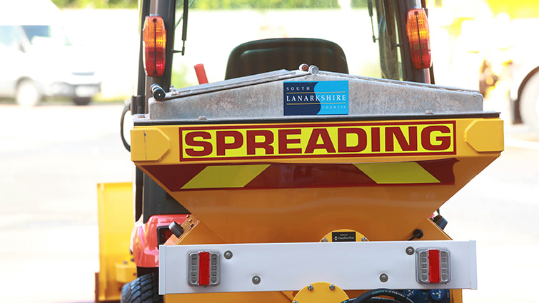 this is a photo of one of the council's gritters.