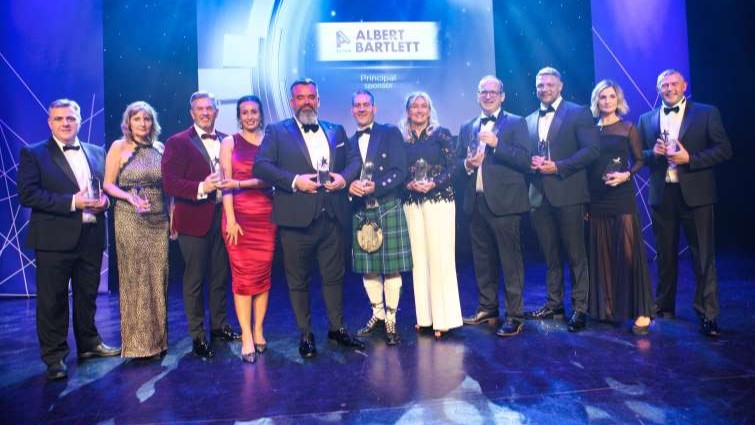 This image shows the winners from the 2023 Lanarkshire Business Excellence Awards