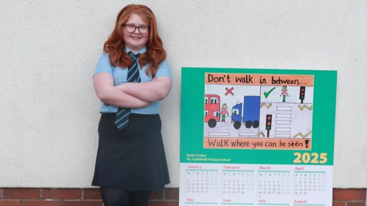 Winner of the Road Safety Calendar Competition 2024-5, Emily Findlay.